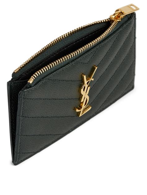 ysl fragments card dark turquoise|Saint Laurent Fragments Cardholder .